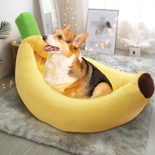 Pet Banana Nest Cat Nest Dog Kennel Washable Mattress