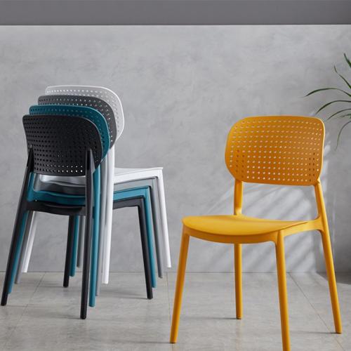 Plastic Chair Backrest Dining Chair Thickened Simple Modern Office Chair