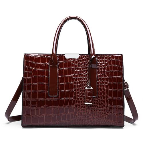 PU Leather Easy Matching Handbag large capacity crocodile grain PC