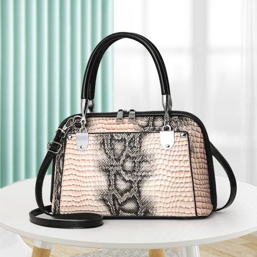 PU Leather hard-surface & easy cleaning Handbag attached with hanging strap PC