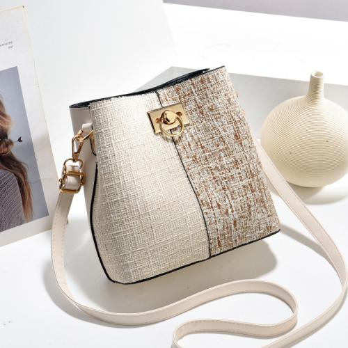 PU Leather Easy Matching & Bucket Bag Crossbody Bag attached with hanging strap PC