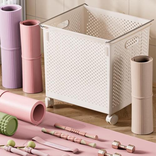 Storage box household snack storage box sports equipment yoga mat storage basket