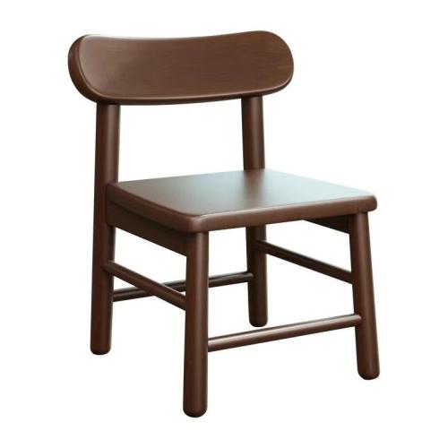 Solid Wood Backrest Small Chair Household Shoe Changing Stool