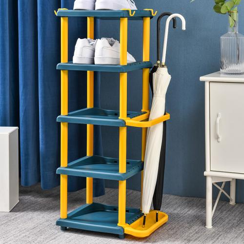 Plastic Shoe Rack Simple Household Large Capacity Space-saving Multi-layer Narrow Shoes Rack