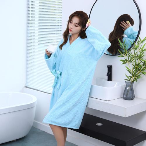 Bathrobe soft absorbent thickened bath towel lady home bath skirt