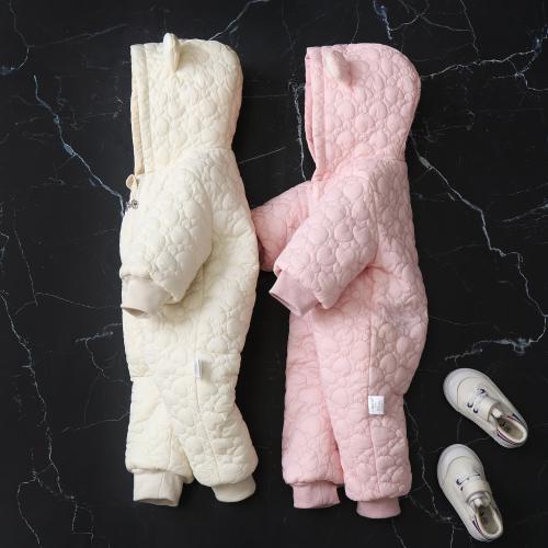 Zijde Floss & Berber Fleece & Polyester Baby Jumpsuit meer kleuren naar keuze stuk