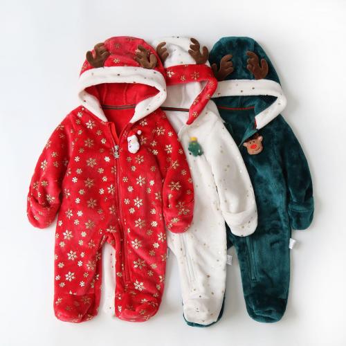 Christmas cartoon jumpsuit newborn baby jumpsuit autumn and winter New