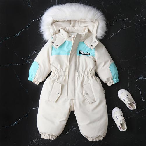 Color Matching Baby Ski Suit Jumpsuit Baby Climbing Suit Winter New Children's Jumpsuit