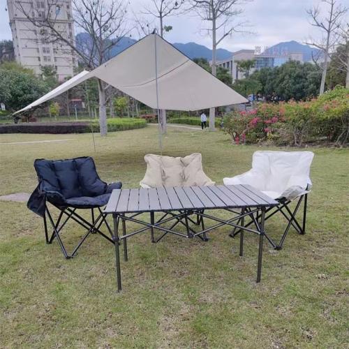 Moon chair cotton-added portable folding chair outdoor leisure chair camping chair