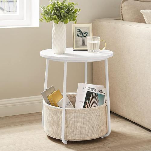 Cloth & Metal & Wood Fiber Side Table PC