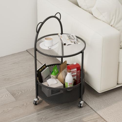 Glass Side Table Storage Table Simple Removable Storage Rack  Mini Coffee Table