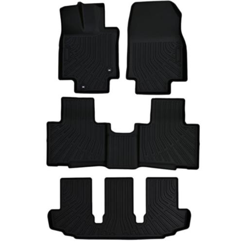 5PCS Floor Mats for 2020-2025 Toyota Highlander TPE 7 Seats 3 Rows & Cargo Liner