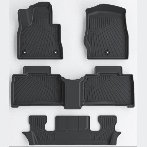 Floor Mats for 2020-2025 Ford Explorer 6 Passenger 3 Row Floor Liners Carpet TPE