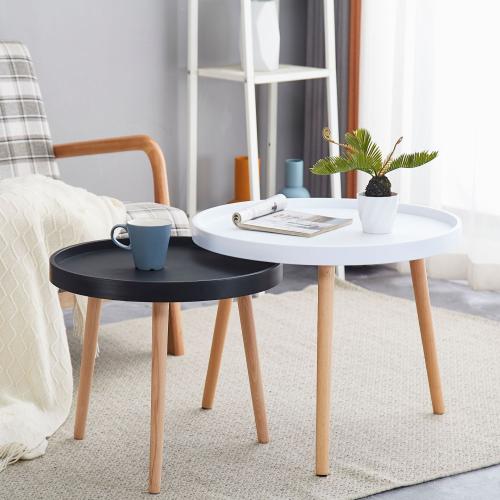 Wooden & Plastic Side Table PC