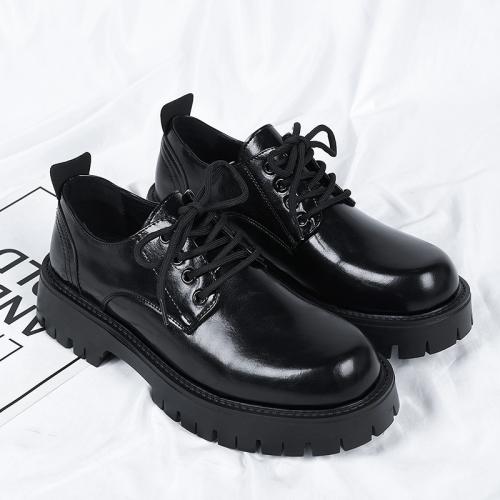 Caoutchouc & Vache Chaussures pour hommes Noir Paire