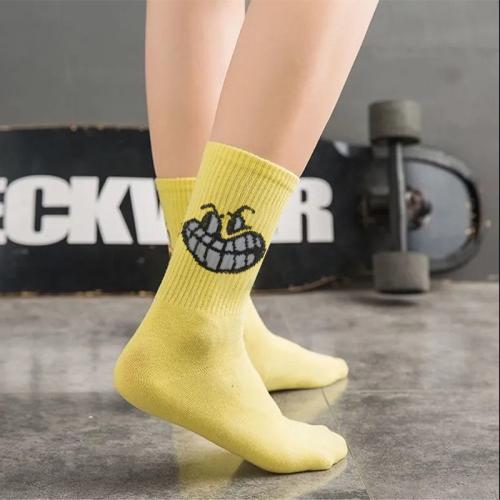 Polyester Unisex Ankle Socks sweat absorption & anti-skidding Cartoon mixed colors : Pair