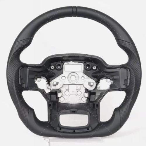 Full Leather Perforated Steering Wheel for Ford F-150 Raptor 2021-2024 No Heated