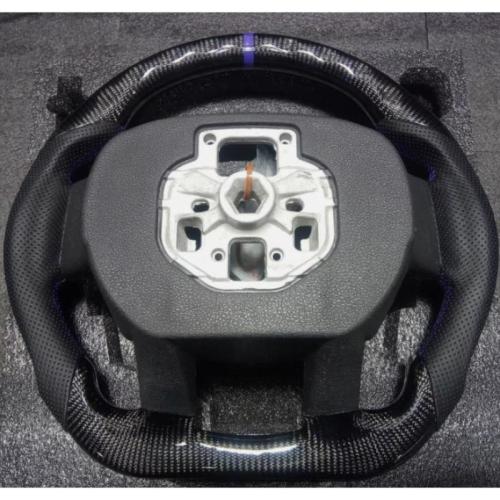 Real Carbon Fiber Steering Wheel Fits For F150 W/Heated 2022-2024