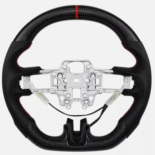 Real Carbon Fiber Steering Wheel For Ford Mustang EcoBoost GT 2018-2023 w/Heated