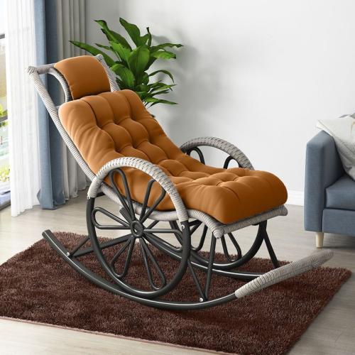 Rocking Chair Rattan Chair Adult Nap Recliner Living Room Balcony Lazy Chair