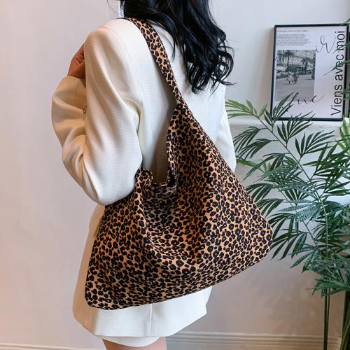 Leopard Print Large Capacity Tote Bag Women's Lightweight Simple Shoulder Bag