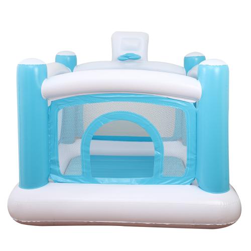 Thickened small indoor and outdoor children's inflatable castle trampoline with fence inflatable toy