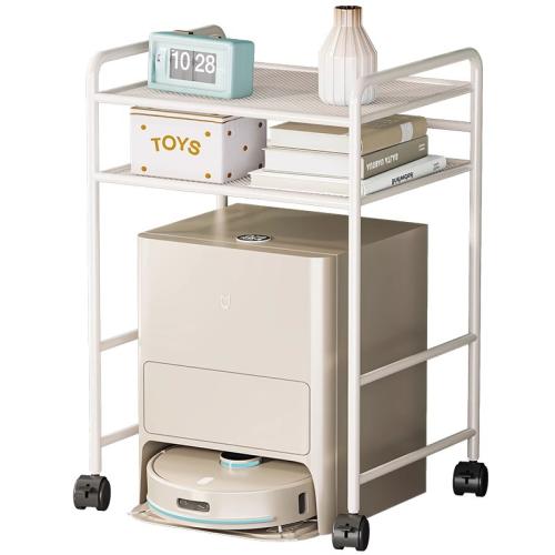 Sweeping Robot Storage Rack Household Double-Layer Rack Movable High Rack