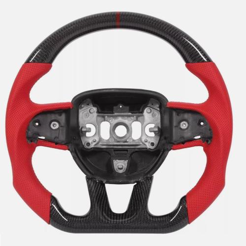 Carbon Fiber Steering Wheel For Dodge Challenger/Charger Srt Hellcat 2015-2020