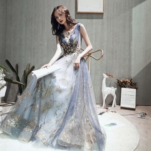 Banquet Evening Dress Women's New Long French style Dress