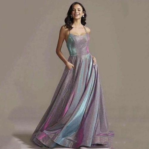 Polyester Long Evening Dress PC