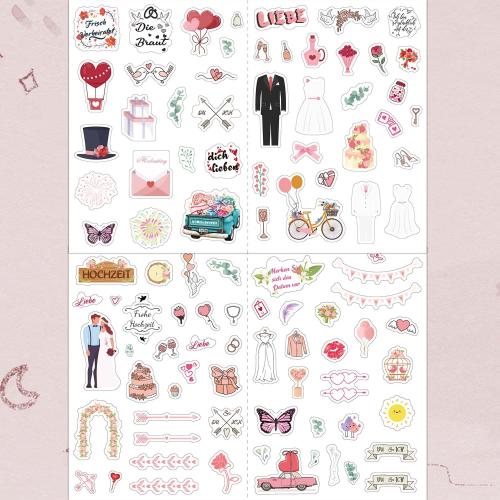 German wedding Planning Stickers Engagement Planning Sticker Pack