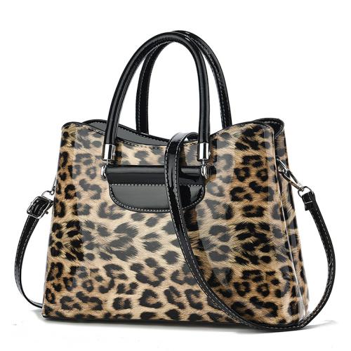 Women's Leopard Print Women's Bag Autumn and Winter Handbag Large Capacity