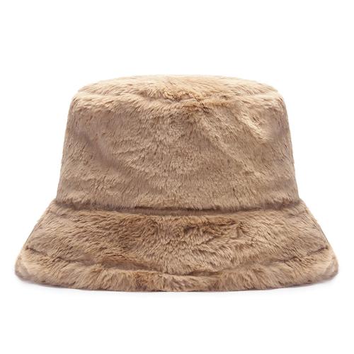 New plush fisherman hat women's thickened warm basin hat