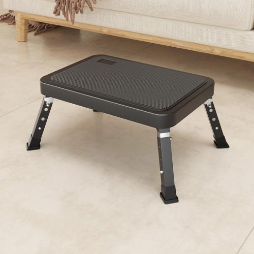 Household Folding One Step Stool Outdoor Fishing Stool Thickened Carbon Steel Pedal