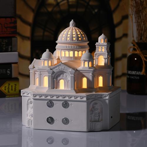 Mosta Dome Church Bluetooth Audio Nightlight Ornaments Bedside Lamp