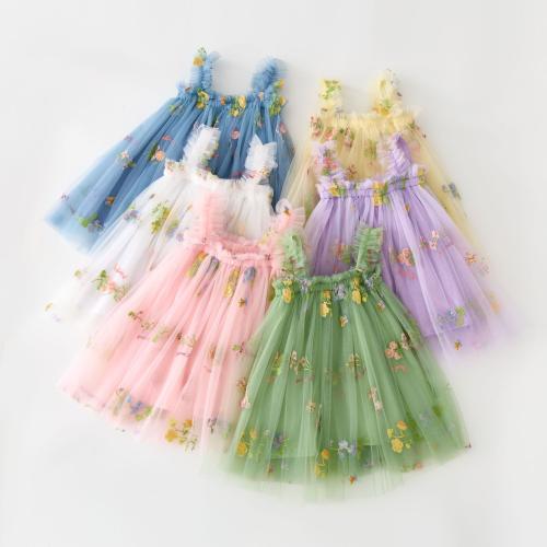 Dentelle & Coton Robe d’une seule pièce de fille plus de couleurs pour le choix pièce