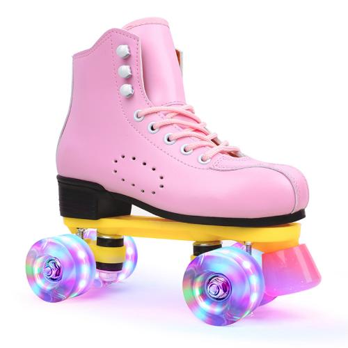 Plastic Steel & Microfiber Leather & PU Rubber & Thermo Plastic Rubber & Carbon Steel & PVC Roller Skates Pair