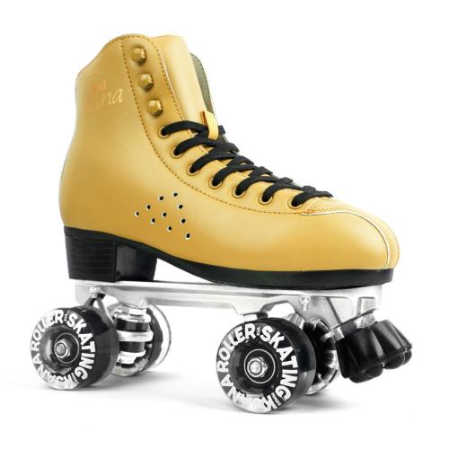 Microfiber Leather & PU Rubber & Carbon Steel & Aluminium Alloy & Rubber Roller Skates Pair