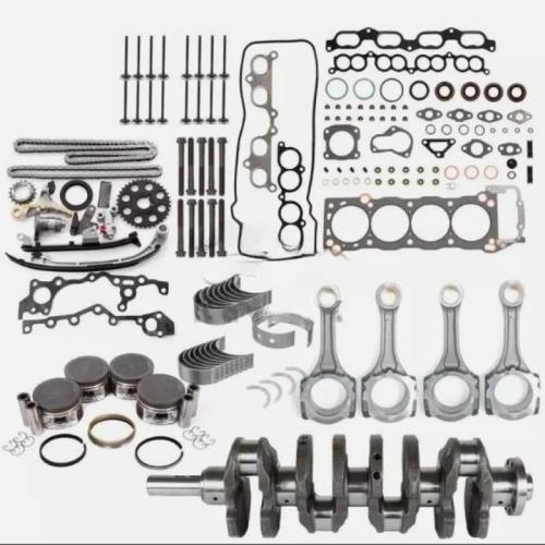 3RZ-FE Engine Piston Gasket Timing Kit w/ Crankshaft Rods For Toyota Tacoma 2.7L