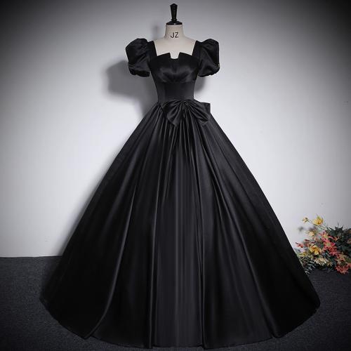 Satin & Polyester Long Evening Dress PC