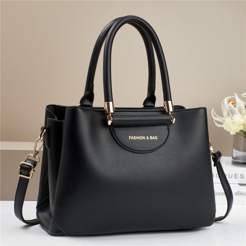 PU Leather Easy Matching Handbag large capacity & attached with hanging strap PC