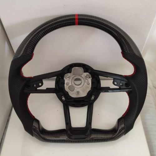 For Audi R8 TT TTRS TTS Real Carbon Fiber Racing Sport Steering Wheel Frame