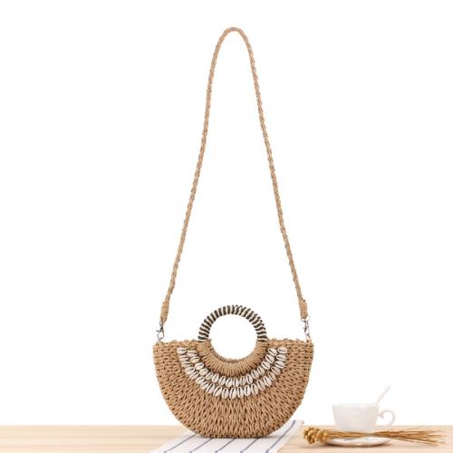 Paper Rope Easy Matching Woven Tote large capacity Shell PC