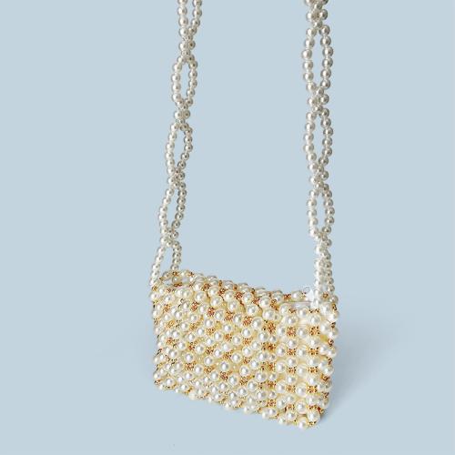 Acryl & Polyester Crossbody Tas Witte stuk