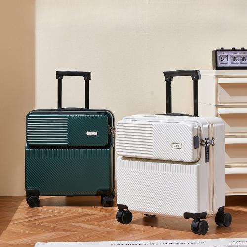 ABS & PC-Polycarbonate Suitcase durable & with USB interface Solid PC