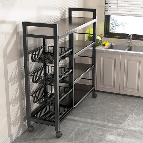 Kitchen storage rack multi-layer vegetable storage rack household wall storage rack