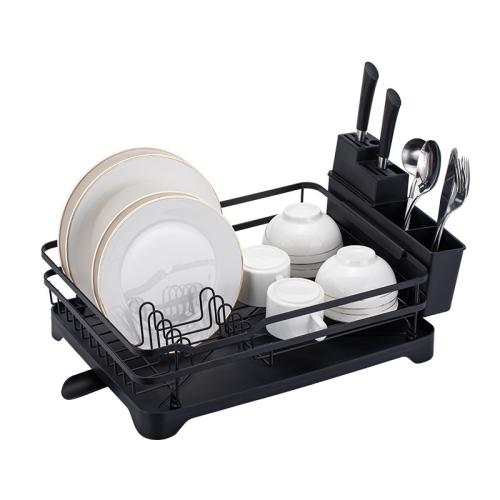 Carbon Steel & Polypropylene-PP Kitchen Drain Rack black PC