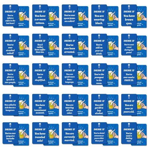 Papier Spiel des Brettes, Blau, 50Pcs/Box,  Box