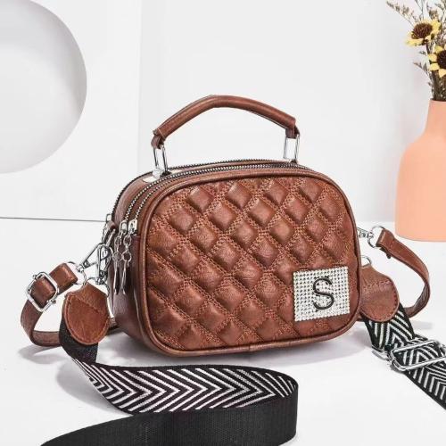 PU Leather Easy Matching Crossbody Bag Argyle PC