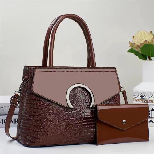 PU Leather Easy Matching Bag Suit large capacity & two piece Set